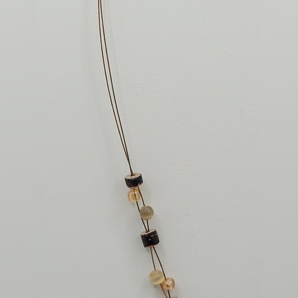 Tigers Eye Pendant Necklace with Beads - Picture 3 of 5